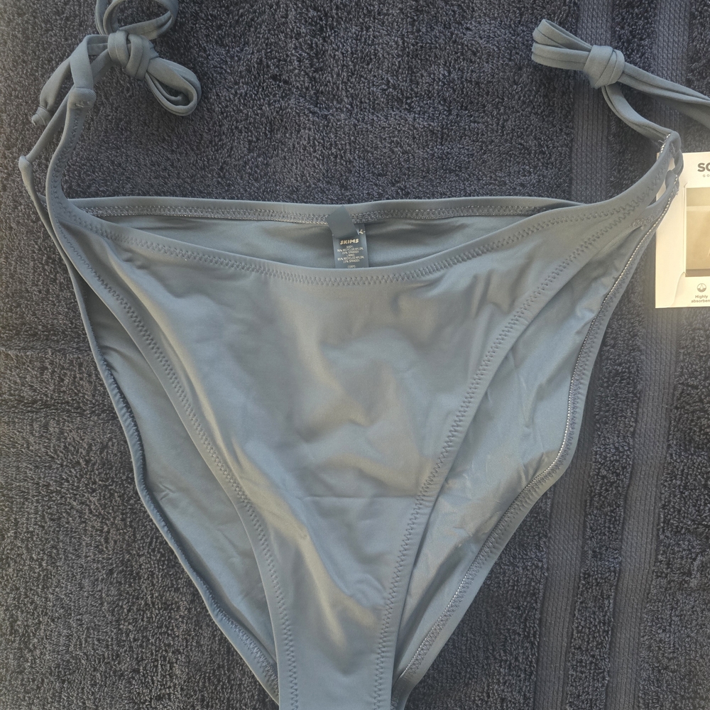 SKIMS Swim Denim Blue Bikini Bottom